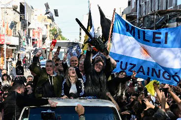 Javier Milei lors de sa campagne présidentielle