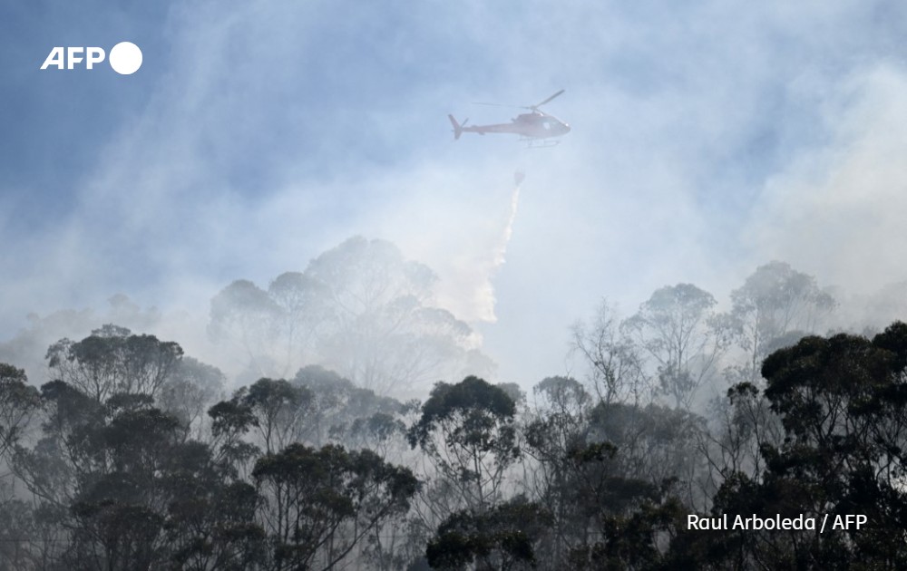 AFP picture by Raul Arboleda - Forest fire in Bogota, Colombia - 2024