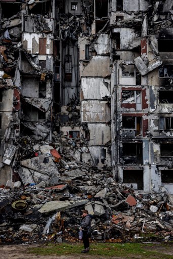 Destroyed residential building