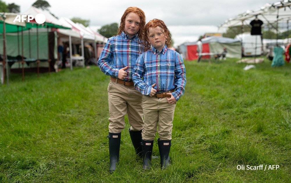 Two brothers attend at the first day of the annual Appleby Horse Fair